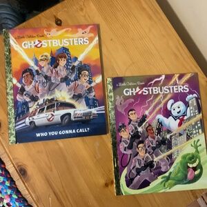 X2 Little Golden Book *male* Ghostbusters and *female* Ghostbusters NEVER READ